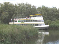 Catharinaplaat. Rondvaartboot van Biesboschtours.