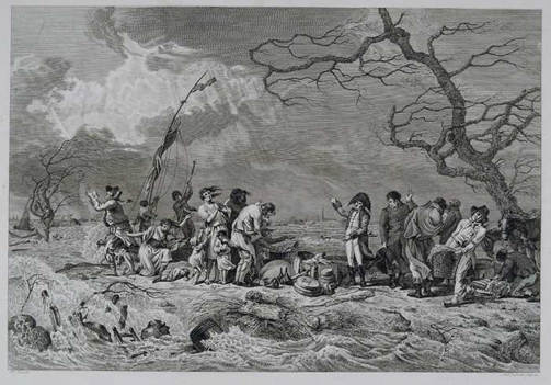 Gedenkteken van de schrikkelijke overstrooming in Gelderland, voorgevallen in 1809. Copyright Atlas van Stolk.