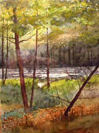 Aquarelle van Jaap de Jong. Copyright Jaap de Jong.