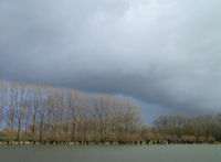 Polder De Hooge Hof onder water in 2004. Copyright HenkvandeGraaf/www.stockburo.nl