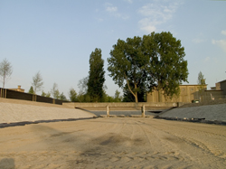 blokkering Vlij tijdens renovatie watertoren. Copyright Henk van de Graaf.