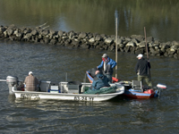 Vissers op de Amer. Copyright Henk van de Graaf