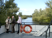 Rondvaartboot Zilvermeeuw in Brabantse Biesbosch. Copyright Henk van de Graaf.