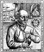Paracelsus, medicus rond 1500 n.Chr. Herkomst afbeelding internet/onbekend 