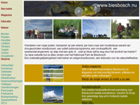 Voorkant website Biesbosch.nu