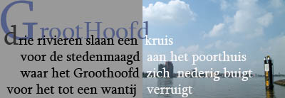 Onderdeel gedicht 'Van Dordt naar De Dood. Copyright Henk van de Graaf.