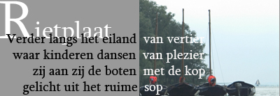 Onderdeel gedicht 'Van Dordt naar De Dood. Copyright Henk van de Graaf.